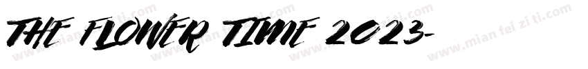 THE FLOWER TIME 2023字体转换
